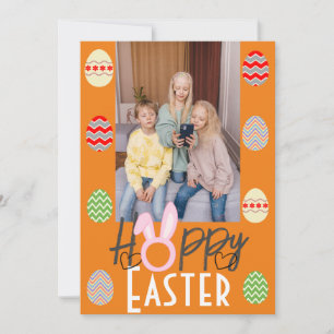 simple easter bunny simple for cute kids photo holiday card