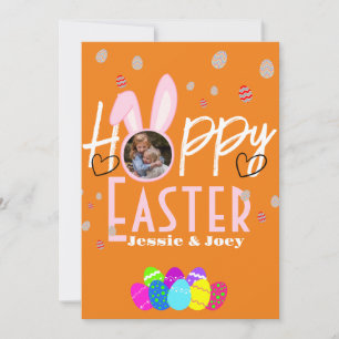 simple easter bunny simple for cute kids photo holiday card
