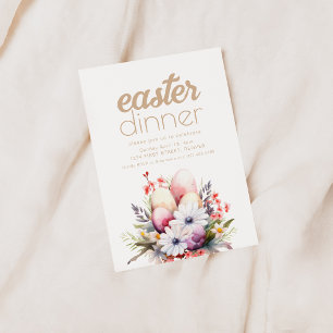 Simple Easter Dinner Invitation Template