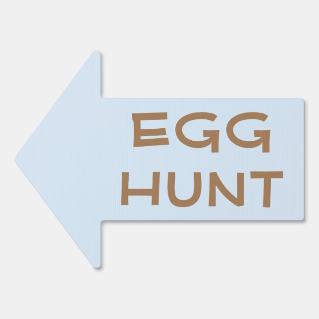 Simple Easter Egg Hunt Sign (Front)