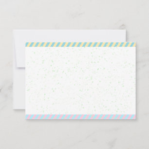 Simple Easter Paint Sprinkles Blank Note Card