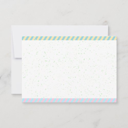 Simple Easter Paint Sprinkles Blank Note Card