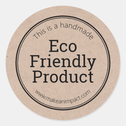 Simple Eco Friendly Product Kraft Labels