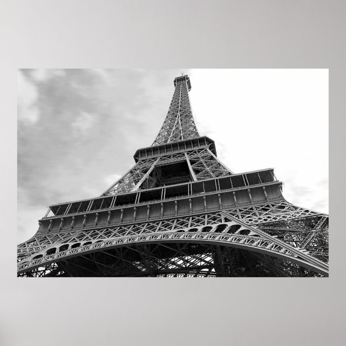 Painting of the Eiffel Tower Print 