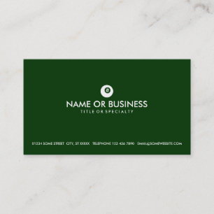 simple eightball business card