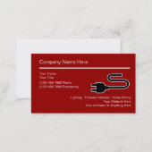 Simple Electrician Business Cards (Front/Back)