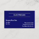 Simple Electrician Business Cards at Zazzle