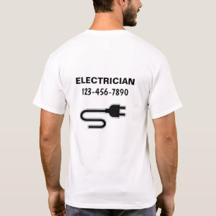 Simple Electrician Work Tshirts