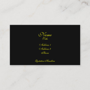 Simple Elegance business card