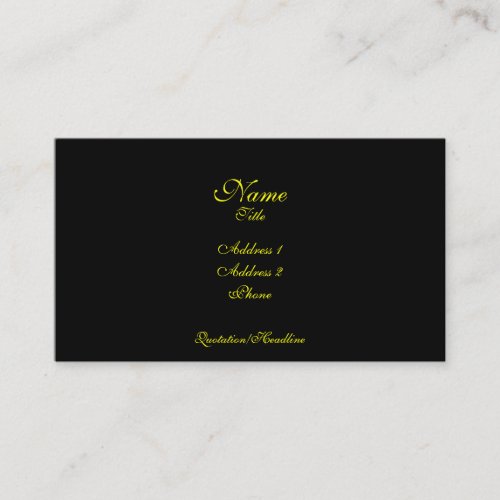 Simple Elegance business card