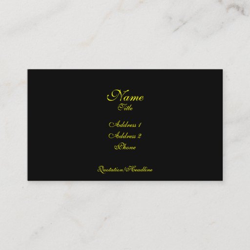 Customizable Simple Elegance business card