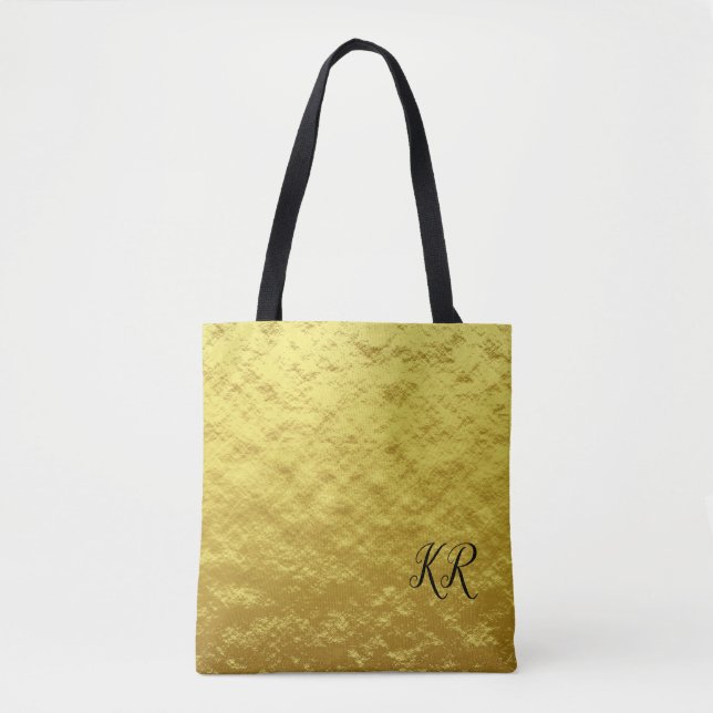 Simple Elegance Gold Bag Black Classy Monogram (Front)