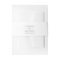 Simple Elegance Invitation Belly Band | Dusty Blue