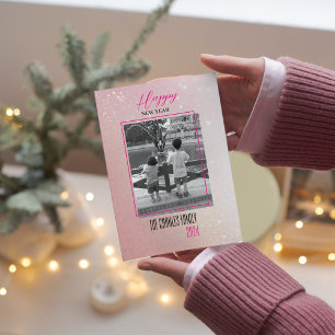 Simple Elegance New year photo  Holiday Card