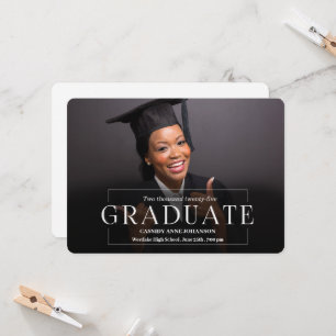 Simple Elegance Photo Class of 2026 Graduation Invitation