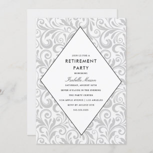 Simple Elegance   Retirement Party Invitation