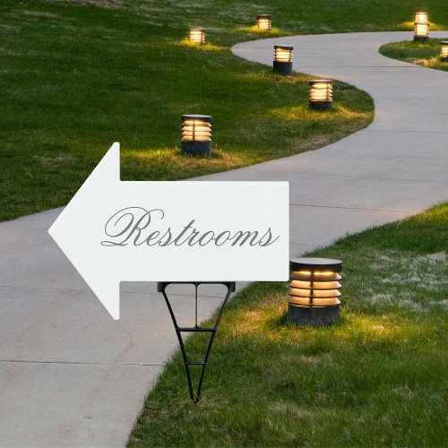 Simple Elegance Wedding Directional Sign