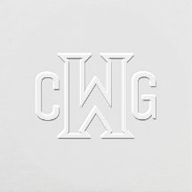 Simple Elegant 3 Initial Letter Monogram MF #3