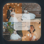 Simple Elegant 4 Photo Collage Wedding Party Paper Plates<br><div class="desc">Simple Elegant 4 Photo Collage Wedding Party Paper Plates</div>