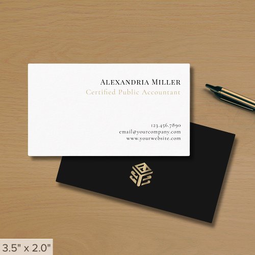 Simple Elegant Accountant Business Card - Product | North Red Vine