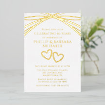 Simple Elegant Arch Gold 50th Wedding Anniversary