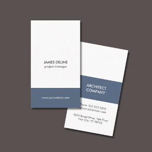 Simple Elegant Architect Construction Industry Business Card