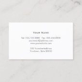 Simple Elegant Attorney Professional Business Card (Back)