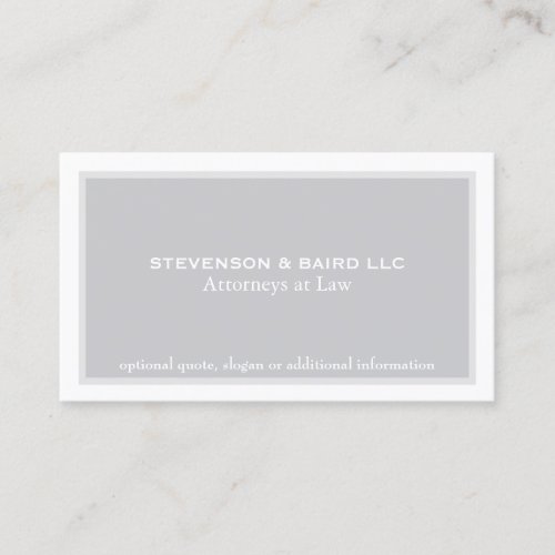 Simple Elegant Attorney Professional Business Card