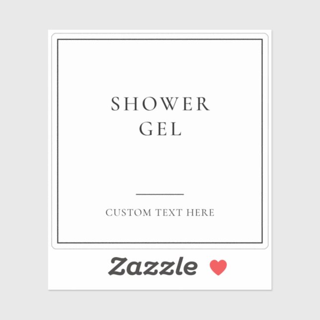 Simple Elegant Bathroom Home Organization Label (Sheet)