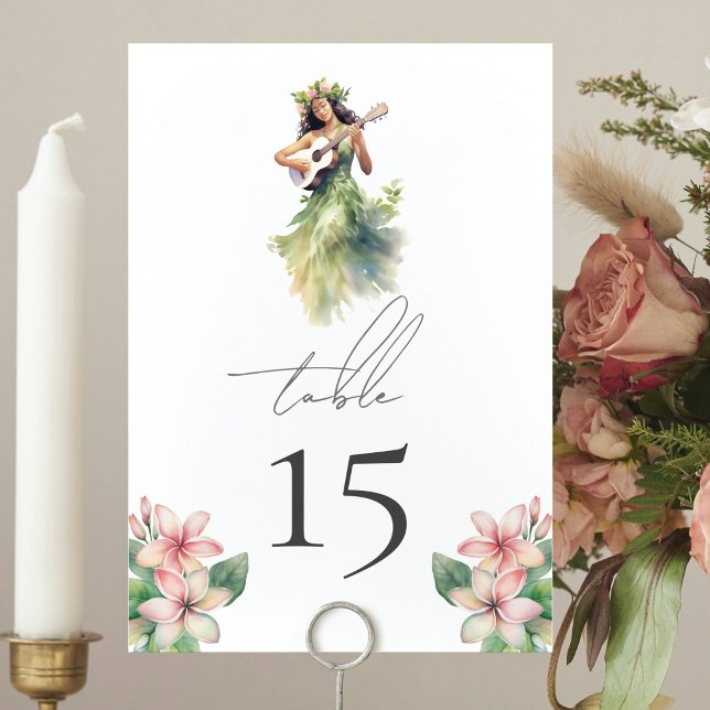 Simple Elegant Beach Wedding  Table Number (Creator Uploaded)