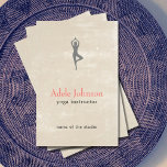 Simple Elegant Beige Scratches Icon YogaInstructor Flyer<br><div class="desc">Elegant customizable flyer template with cool beige scratches background. You can customiza with your text.</div>