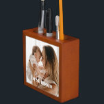 Simple Elegant Best Mom Ever Photo Office Desk Organizer<br><div class="desc">Simple Elegant Best Mom Ever Photo Office Desk Organizer. You can also edit the greeting and make it "Happy Birthday!".</div>