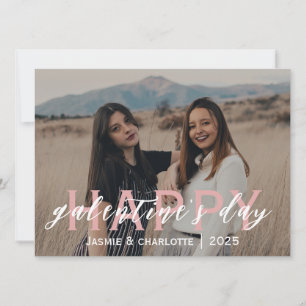 Simple Elegant Bestfriend galentine's day Holiday Card