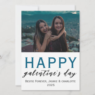 Simple Elegant Bestfriend galentine's day Holiday Card
