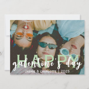 Simple Elegant Bestfriend galentine's day Holiday Card
