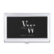 Simple Elegant Black and White Initials