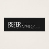 Simple Elegant Black and White Referral Card (Front)