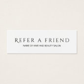 Simple Elegant Black and White Referral Card (Front)