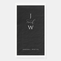 Simple Elegant black and white wedding