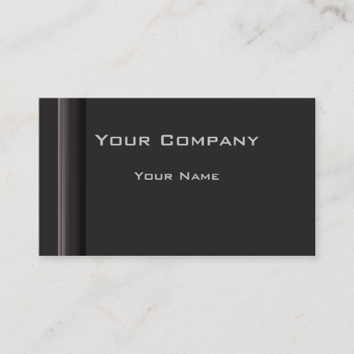 Customizable Minimalistic Black Corporate  Business Card