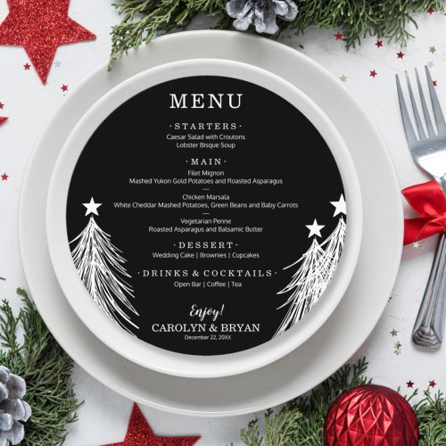 Simple Elegant Black Menu