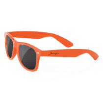 Simple Elegant Black Personalized Name Custom Sunglasses Simple Elegant Black Personalized Name Custom Sunglasses