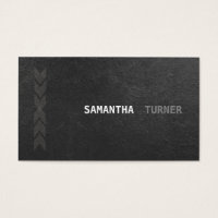 Simple Elegant Black Professional Custom Business Card