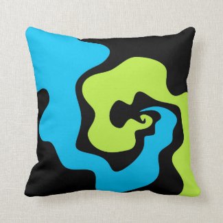 Simple elegant Blue green black Abstract shapes