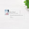 Simple Elegant Blue Massage Therapis Referral Card