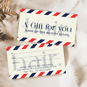 Simple Elegant Blue Red Gift Beauty