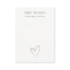 Simple Elegant Blush Heart Blank Jewelry Display