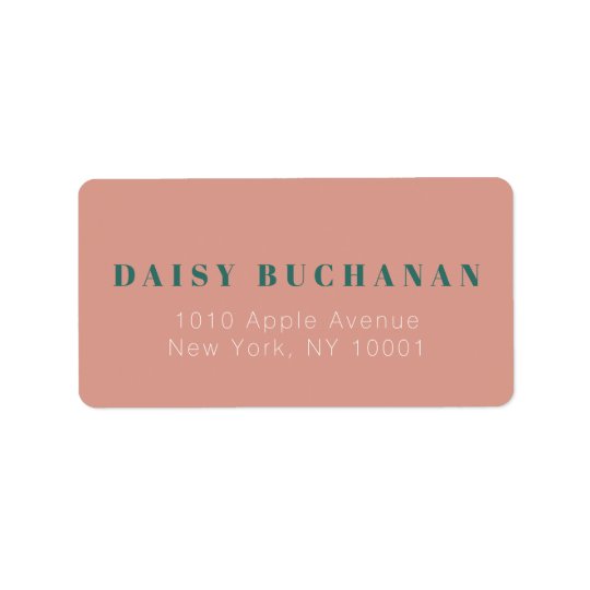 Blush Pink Save the Date Address Label