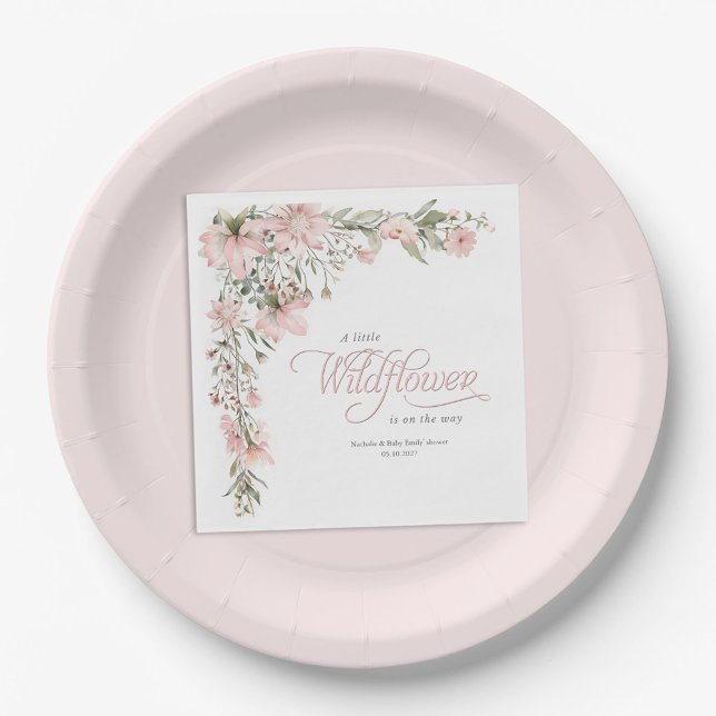 Simple elegant blush pink  paper plates (Creator Uploaded)