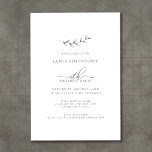 Simple Elegant Botanical 18th Birthday Invitation<br><div class="desc">A simple hand-drawn botanical sprig combines with airy calligraphy and traditional typography to create a fusion design that a man or woman would be comfortable using. Dark gray text on white is the perfect choice for any season.</div>